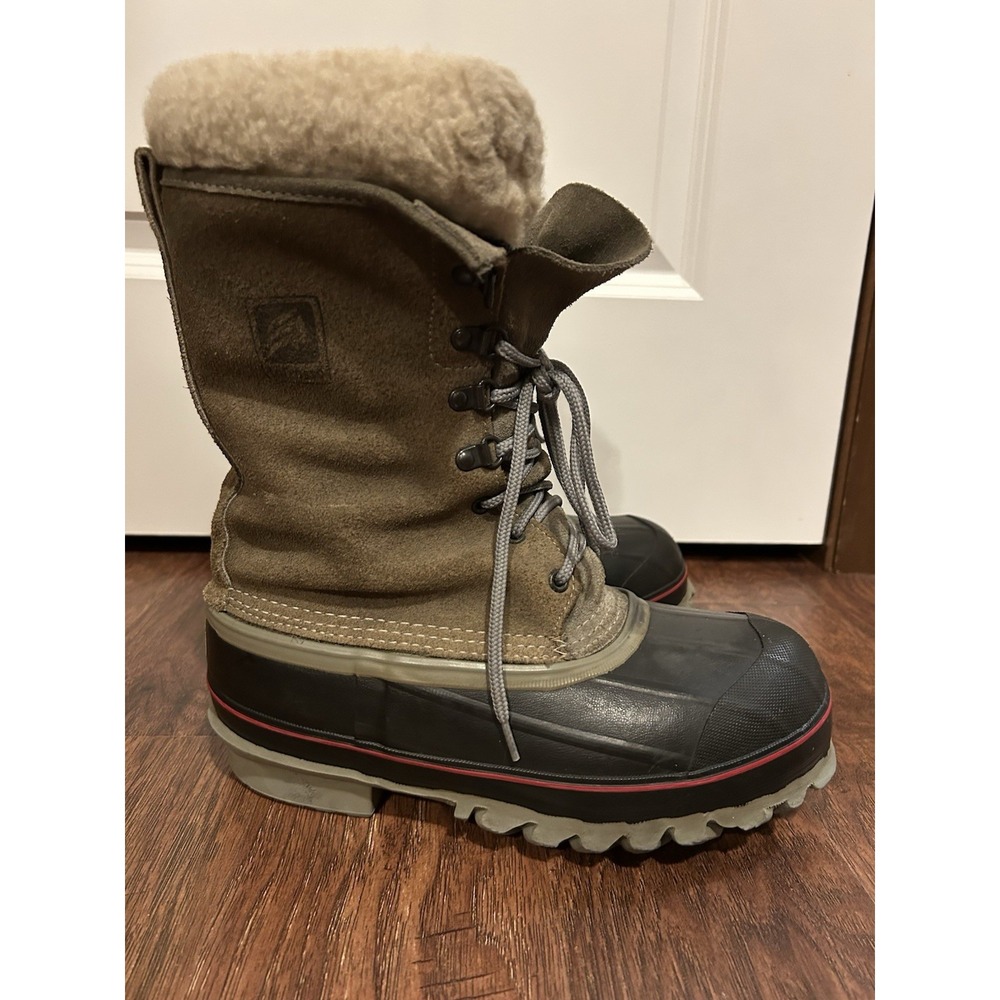 LaCrosse Brown Leather Rubber Winter Lace Up Boots Mens Size 7